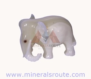 High Quality Custom Logo Handmade Marble <b>Elephant</b> Onyx <b>Table</b> Eco-Friendly Luxury Home Decor for Interior Room Wholesale - Product Image 6