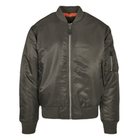 Venta al por mayor Stain Blank Men Bomber Pilot Jacket Nylon