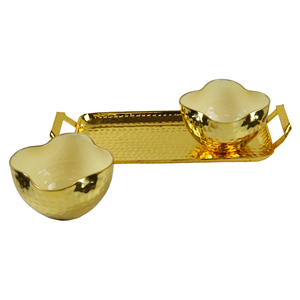 ชามโลหะสุดพิเศษสำหรับเสิร์ฟอาหาร,ถ้วยมีสีเคลือบเงาที่ดีที่สุดสำหรับตกแต่งบ้านชามตกแต่งเทศกาลและงานเลี้ยง - Product Image 2