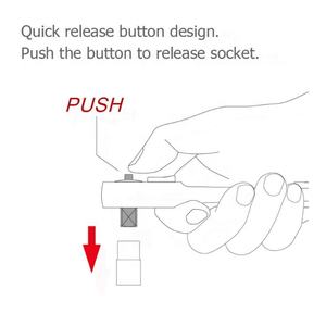 Mango de trinquete 1/2, 1/4, 3/8 pulgadas Gear 24 con certificado GS - Product Image 3