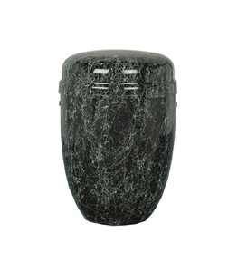 Urnes en cendres incinérées en métal aluminium pour adultes avec couvercle Illustration florale imprimée Taille personnalisée Style américain Pot funéraire de crémation - Product Image 4