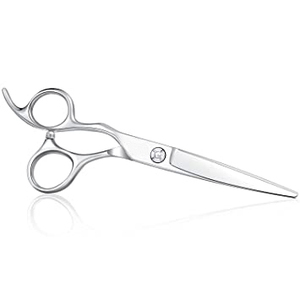 Ciseaux de coiffure professionnels de haute qualité, en acier inoxydable, avec logo personnalisé, pour hommes et femmes - Product Image 1