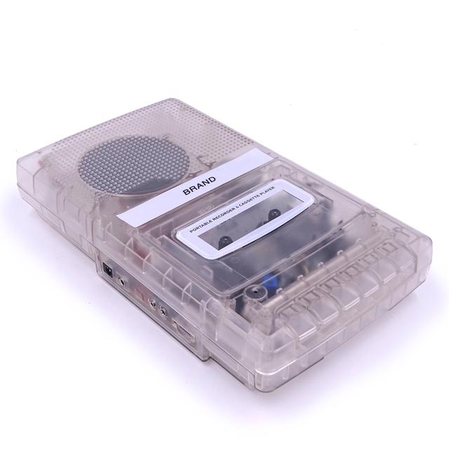 Classic Transparent Finishing Cassette Recorder & Player for Music Lovers and Collectors