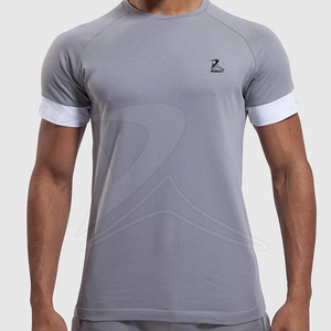 Custom Made O-Neck T-Shirt Men Durable Breathable Knitted Short Sleeves Solid Color Plus Size <b>Compression</b> Eco-Friendly - Product Image 1