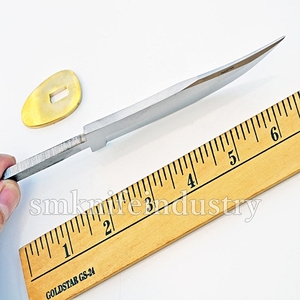 Hezhen — couteau damas fait main, manche klaxon et taureau, beau couteau de chasse bochy (smk1994) - Product Image 3