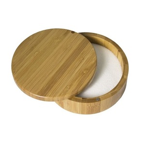 Caja de almacenamiento de especias de madera de nuevo diseño para accesorios de cocina caja de contenedor de especias de sal y pimienta a baja velocidad - Product Image 1