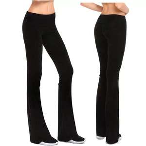 Pantalon de gymnastique coupe/couture exclusif à taille haute pour femmes du Bangladesh Style décontracté - Product Image 1
