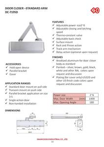 DC-719SD DOOR CLOSER STANDARD ARM - Product Image 3