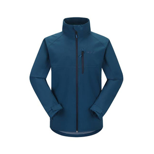 Haute qualité personnalisable hommes bleu imperméable Softshell polaire veste coupe-vent capuche durable Durable taille Logo pour l'hiver - Product Image 1