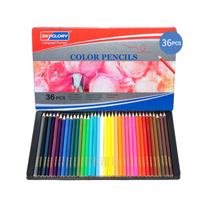 Conjunto de lápis coloridos, lápis e materiais de papelaria para estudante, escola, escritório, 24 peças - Product Image 5