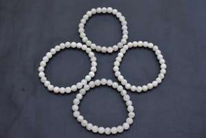 Cuentas de piedras preciosas de arcoíris, 6,7,8mm, piedra lunar, joyería, hilo de piedra Natural, cuentas sueltas - Product Image 5