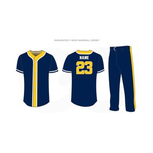 Uniformes de béisbol y softball para niños y niñas, conjuntos de uniformes deportivos con diseño impreso sublimado - Product Image 2