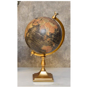 Exclusive Rotating Vintage Classy Design <b>Globe</b> with Stand Metal Elegant Rotating <b>Globes</b> for Decor and Gifting at Low Price - Product Image 1