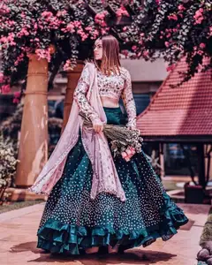 Designer Bridal Lehnga Choli Voor Meisjes Party Wear Trouwjurken Lage Prijs Lehenga Choli 2022 Voor Wedding Party India Surat