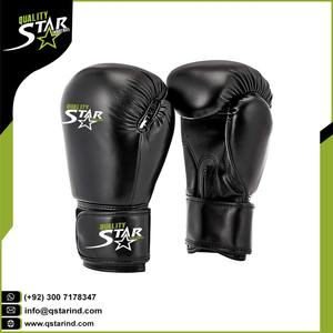 Guantes de boxeo profesionales con Logo personalizado, de cuero sintético 100%, para entrenamiento de lucha, espuma acolchada, amortiguador - Product Image 2