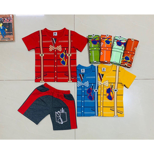 Nuevos niños ropa conjunto ropa de bebé niño ropa de verano conjuntos de ropa para niños camiseta - Product Image 3