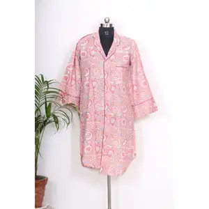 Vrouwen Katoenen Shirt Blouses, Handgemaakte Katoen Gedrukt, bohemian Katoenen Shirt Plus Size Vrouwen Kleding Jas Bloemenprint Vrouwen