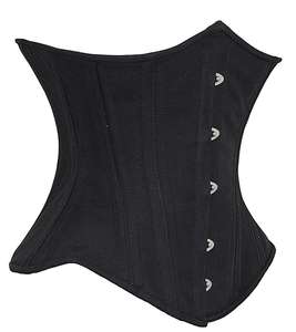 High Quality Tight Lacing Waist Shaper Steel Boned Under Bust Cotton Corset - Product Image 3