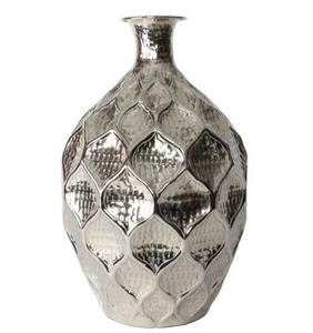 Modern Decorative Aluminum Half <b>Textured</b> <b>Vase</b> Flower <b>Vases</b> Home Interior and Tabletop Decoration Metal Vessel Standard Quality - Product Image 6