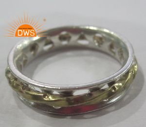 Último diseño de tendencia, anillo de banda giratoria de Plata de Ley 925 fina, joyería de plata para mujer, regalo para ella - Product Image 2