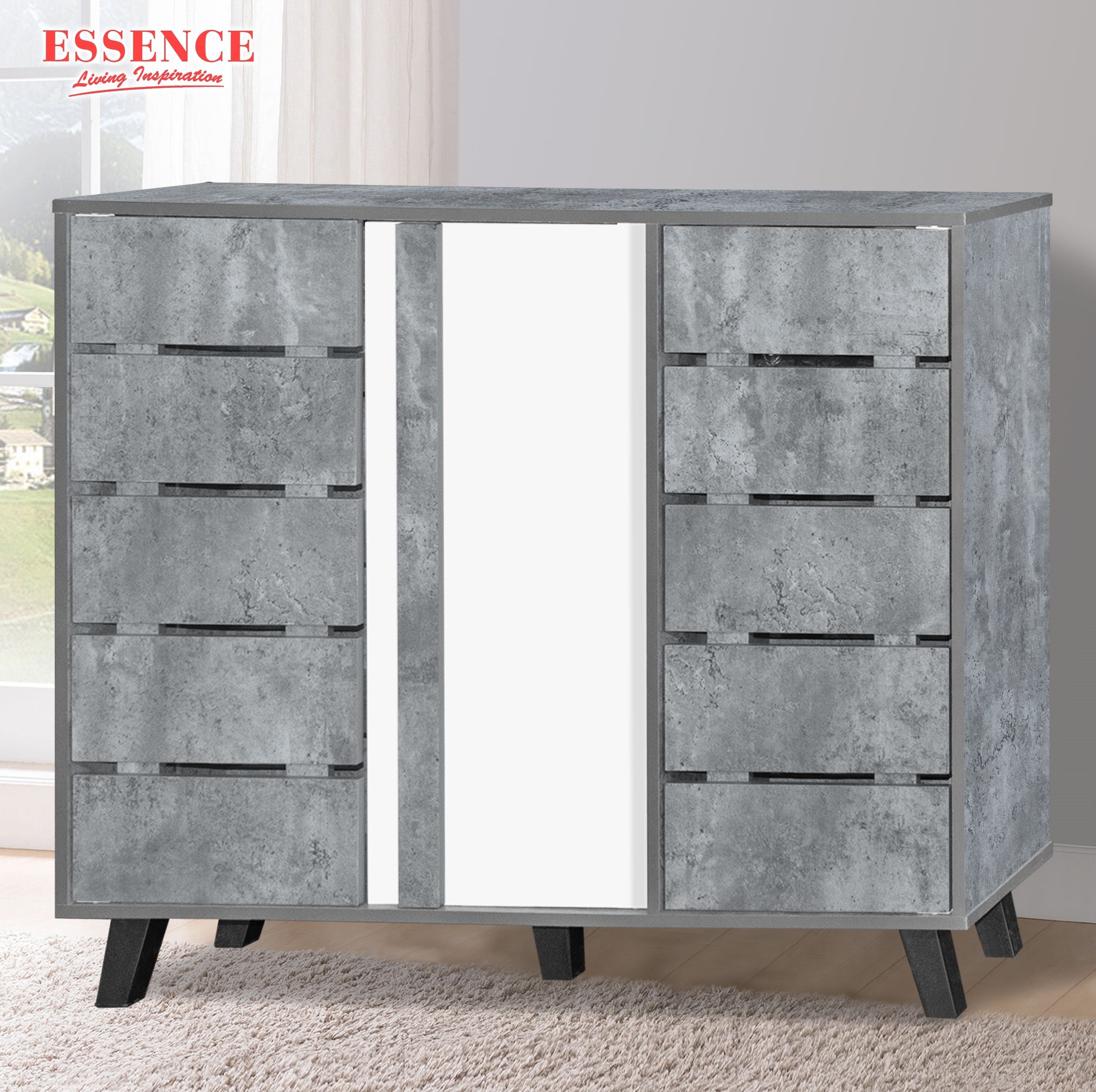 Light Marble + White