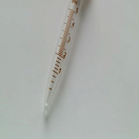 Tubes de Centrifugation en Verre Borosilicate 3.3 de Haute Qualité, 5ml-50ml, à Fond Conique Gradué, Bord Poli au Feu, Transparents, Thermiques