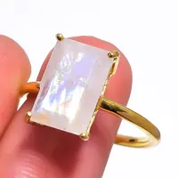 Natural Rainbow Moonstone Designer Gemstone Jewelry