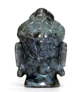 รูปแกะสลักพระพุทธรูปอัญมณีธรรมชาติทำในอินเดียงานฝีมือหินกึ่งมีค่าคริสตัลบำบัด - Product Image 5