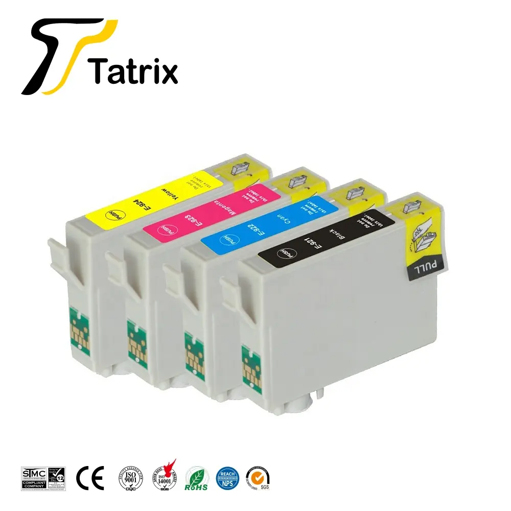 Tatrix T0921 T0922 T0923 T0924 프리미엄 컬러 호환 프린터 잉크젯 잉크 카트리지 엡손 스타일러스 C91 CX4300