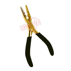 Alicates de anillo Micro DE ACERO INOXIDABLE reutilizables profesionales para extensiones de cabello herramienta de salones de belleza empaquetada en bolsa de plástico - Product Image 1