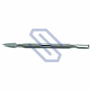 Instrument de manucure et pédicure en acier inoxydable, cuillère à cuticules à double extrémité, push up des ongles, outil d'art des ongles - Product Image 1