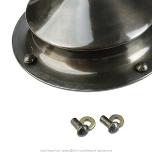 Bouclier forgé à la main en acier de qualité Combat, plaqué gris, bouclier médiéval pour boucliers Viking - Product Image 5
