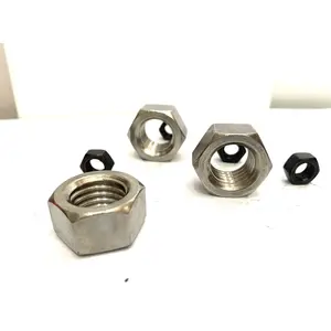Metric Automotive Industry Water Treatment Stainless Steel Brass Nylon Passivated ZINC PLATED Plain Black Hex Nuts