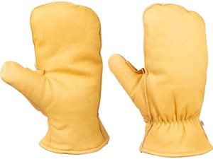 Goatskin ถุงมือหนังหุ้มฉนวน,ถุงมือกันน้ำหนังเกรนจ์ - Product Image 4