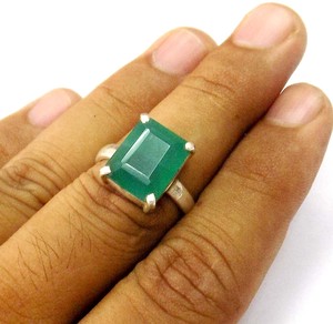 Hammered Smoky Quartz <b>Rhodium</b> Plated Bezel Setting Silver <b>Ring</b> for Wedding & Party - Product Image 5