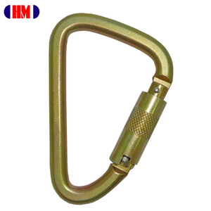 ไต้หวันเหล็ก D ประเภทนั่งร้านความปลอดภัยตะขอ /Carabiner สามล็อค - Product Image 1