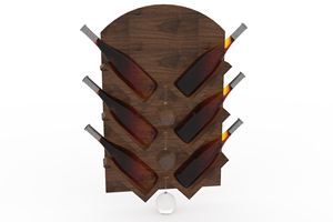 Porte-bouteilles de vin en bois aspect luxe royal pour la maison, hôtel, restaurant, fournitures de mariage et de fête, porte-bouteilles en bois à bas prix - Product Image 2