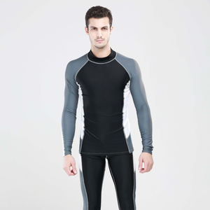 Men's Quick Dry Long Sleeve Rash Guard <b>Swim</b> <b>Shirt</b> with UV Protection - Product Image 1