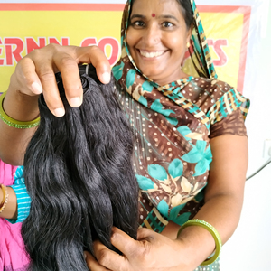 Extensiones de Cabello Virgen Vietnamita Ondulado, Cutícula Alineada, Sin Procesamiento Químico, Extensiones de Cabello Indio, Ondulado Profundo Suelto - Product Image 3