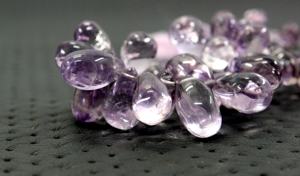 ลูกปัดอัญมณีอเมทิสต์สีชมพูธรรมชาติ50ชิ้น,ลูกปัดรูปหยดน้ำตาเรียบหรือสร้อยคอสร้อยข้อมือ DIY สำหรับทำเครื่องประดับ - Product Image 4