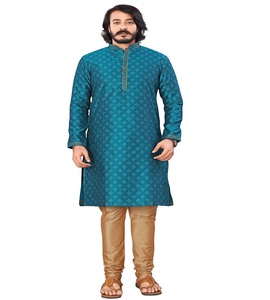 Pyjama en JACQUARD de soie pour homme, vêtements de mariage, DESIGN élégant, mode 2022 - Product Image 3