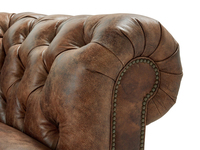 Luxus-Möbel Modernes Sofa aus PU-Leder mit Holzbeinen, Dreisitzer Top-Qualität Chesterfield Couch-Set für Zuhause & Villa