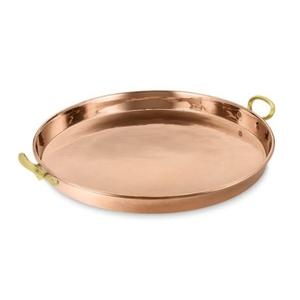 Bandeja de servicio pulida de cobre hecha a mano, bandeja clásica personalizada y elegante para servir - Product Image 4