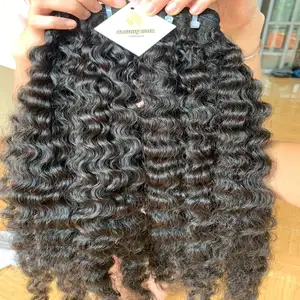 Double Drawn Vietnamese Curly Burmese Bundle/ 100% Raw Burmese Cuticle Aligned Curly Handmade By Cloudy Hair 8 To 30 Inch 10A