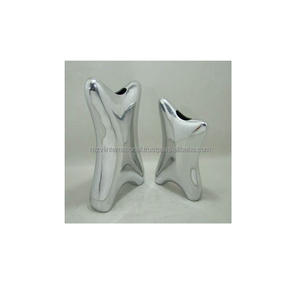 Aluminium Métal Fantaisie Intérieur Argent Vases à Fleurs Design Admirable Forme Personnalisée Vase à Fleurs de Luxe Pour les Articles les plus vendus - Product Image 5