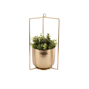 Gold Iron Metal Hanging Stand <b>Planter</b> - Product Image 1
