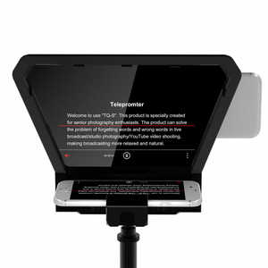 GVM TQ-S Teleprompter สำหรับแท็บเล็ตและสมาร์ทโฟน <span class=keywords><strong>iPad</strong></span> พร้อมการควบคุมแอป - Product Image 1