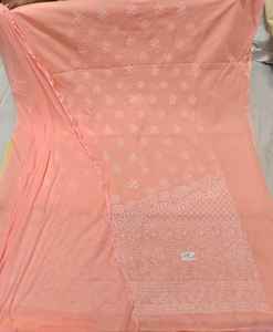 Elegante vestido Chikanwork con hermosos detalles hechos a mano con tela de diseñador y bordado pesado para uso festivo - Product Image 5