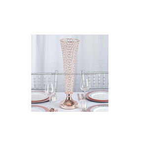 Florero de Metal chapado en oro para decoración del hogar y de la boda, maceta de Metal para flores, precio al por mayor - Product Image 4