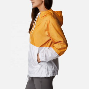 2025 haute qualité personnalisé mince femmes vestes de course imperméable léger fermeture éclair couleur bloc coupe-vent vestes - Product Image 3